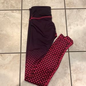 Black and Pink Lulu lemon pants
